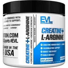 Evlution Nutrition Creatine + L-Arginine – Vascularity Support – 40 Servings