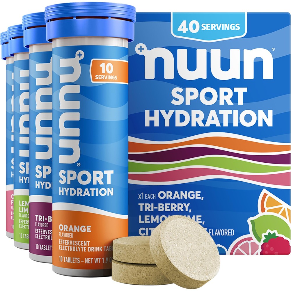 Nuun Sport Electrolyte Tablets with 40 Count (Pack of 1), Mixed Flavors