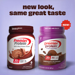 Premier Protein 100% Whey Powder, Chocolate Milkshake, 30g Protein, 29 Servings