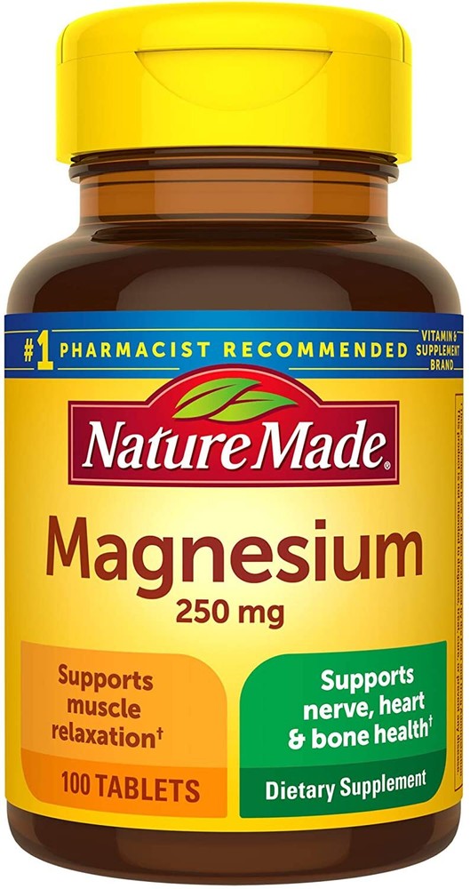 Nature Made Magnesium Oxide 250 mg, 100 Tablets