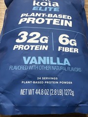 Koia Elite Vanilla Protein Powder 32g Plant-Based Dairy Free Non-GMO 44.8/2.8LBs