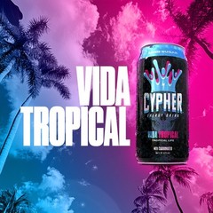 Cypher Tropical Life Energy Drink 16 fl oz Pack of 12 Tropical Fruit Protein