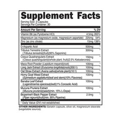 Primaforce T. Complex 90 Capsules, 500mg D-Aspartic Acid Per Serving
