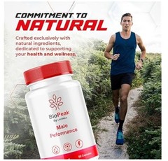 (5 Pack) Biopeak for Male, Bio Peak Advanced Men Support Pills (300 Capsules)