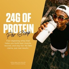 Levels Grass Fed Whey Protein Powder Vanilla Bean 1.48 lb 24g Protein