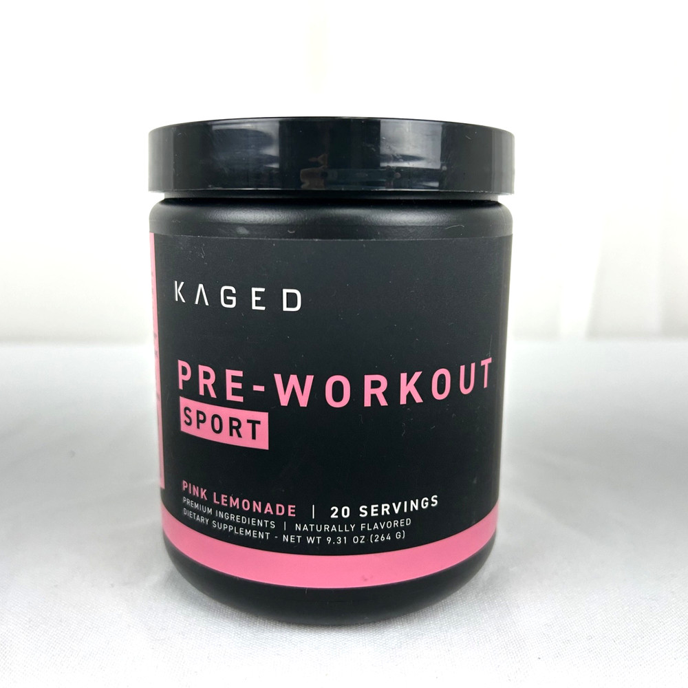 Kaged Pre Workout Sport Pink Lemonade 20 servings/ 9.31oz(264 g).