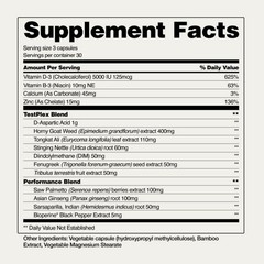 Snap Testo Booster – Muscle Growth, Energy, Libido Capsules 90ct – 2 Pack