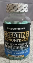 Happyummmm Creatine Monohydrate 5000MG 90 Gummies Blueberry Flavor Exp. 10/26