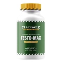 Crazybulk Natural TESTO-MAX 120 Capsules (Power House For Monster Muscle Gains)