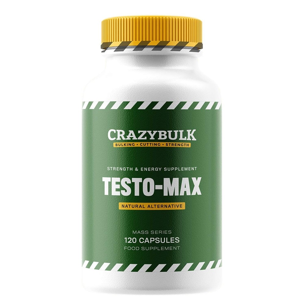 CrazyBulk TESTO MAX for Strength & Energy Supplement 120 Capsules -FAST SHIPPING