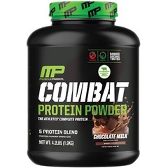 MusclePharm Combat Protein Powder – 4 lb, 52 Servings, Chocolate Milk
