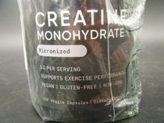 Sports Research Creatine Monohydrate 120 Capsules supports Workout Recovery