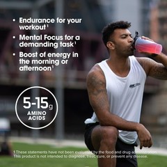 Amino Energy Powder – Pre Workout with BCAA, Green Tea & Coffee Extract, Keto, B