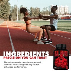 ONL Bull Blood Nitric Oxide Supplements for Men & Pre 60 Count (Pack of 1)