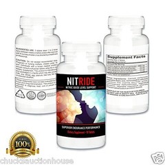 Nitride Nitric Oxide Blood Flow Booster For Male Enhancement & Pre Workout N.O.