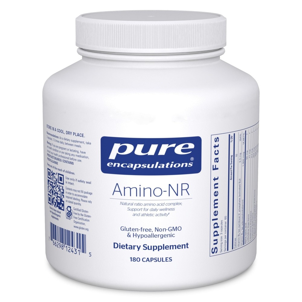 Pure Encapsulations Amino-NR | Natural Ratio Amino 180 Count (Pack of 1), Red