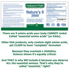 Nature’s 9 3000 Essential Amino Branch Chain Acids EAA 90 Tablets Natural Energy