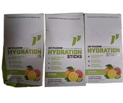 1st Phorm Hydration Sticks Citrus, 3 Boxes
