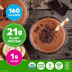 Orgain Organic Vegan Protein 50 Superfoods Powder Creamy Chocolate Fudge – 21G