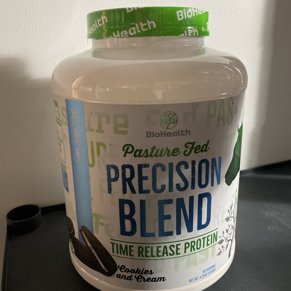 x48sv Precision Blend Cookies & Cream4 lb Whey Protein | 31g Time Release Read!