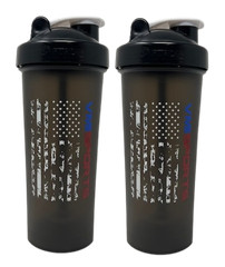 VMI Sports Protein Powder Mixing Shaker Bottle 20 oz – 2 Pack
