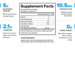 LEGION Recharge Post Workout Drink – Micronized Creatine Monohydrate Natural Pos