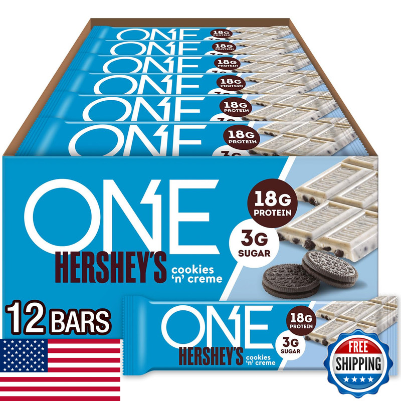 One Protein Bars Hersheys Cookies N Creme Gluten 18G Protein And 3G Sugar
