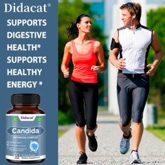 Candida Advanced Probiotic Support Intestinal Health Bacterial Balance 120 Count