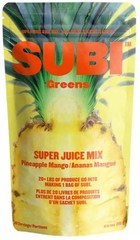 SUBI Greens Super Juice Mix 2 Pack Peach Pineapple Mango 80 Servings