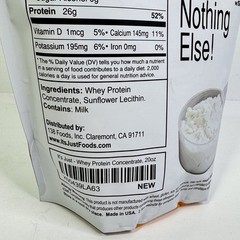It’s Just! – 100% Whey Protein Concentrate Made in USA Premium 20 Oz Exp 01/2027