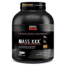 GNC AMP Mass XXX 6lb Vanilla | High-Calorie Mass Gainer 50g Protein 07-2027