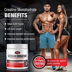 German Creatine – Micronized Creatine Monohydrate Powder, 99.99% Pure Creapur…