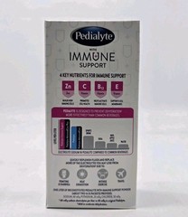 Pedialyte Electrolyte Drink Immune Support Mixed Berry Berry Powder 6Ct ex 12/25