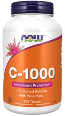 NOW Supplements – C-1000 Sustained Release With Rose Hips 250 Tablets