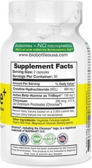 Creatine +, High Absorption Capsules, 60 Count, Non-GMO, Gluten Free, Soy Free