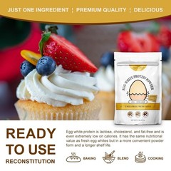 Egg White Protein Powder 8 Oz Cage Free Pasteurized Dried Egg Whites Gluten Free