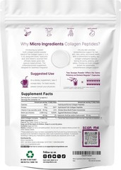 Micro Ingredients Multi Collagen Peptides Powder,1lb?CHydrolyzed Type I,II,III,V