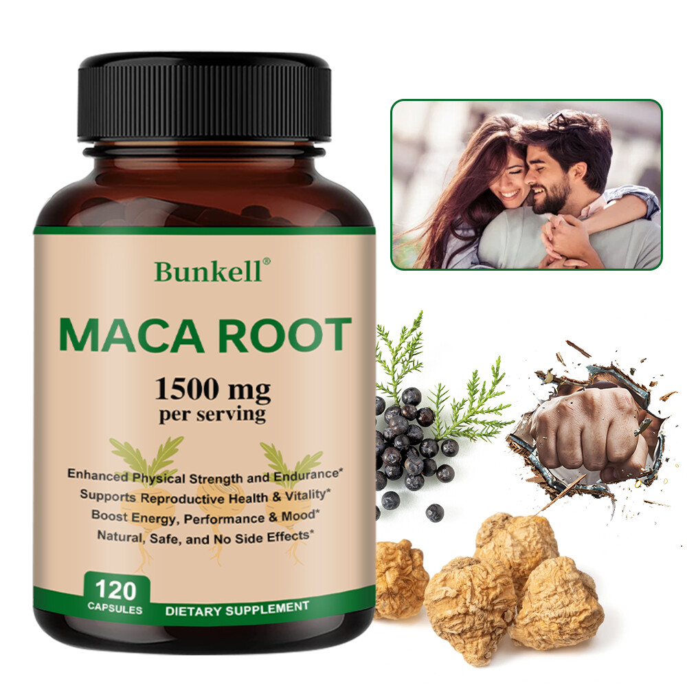 Maca Root 1500 Mg/serving Natural Energy Boost 30 To 120 Capsules