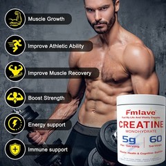Creatine Monohydrate Micronized Powder 3x 300G – 3x 60 Servings – Unflavored 3pc