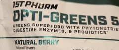 1st Phorm OPTI-GREENS 50 Powder 11 oz ( 30 Serv) Natural Berry Flavor BY 11/26