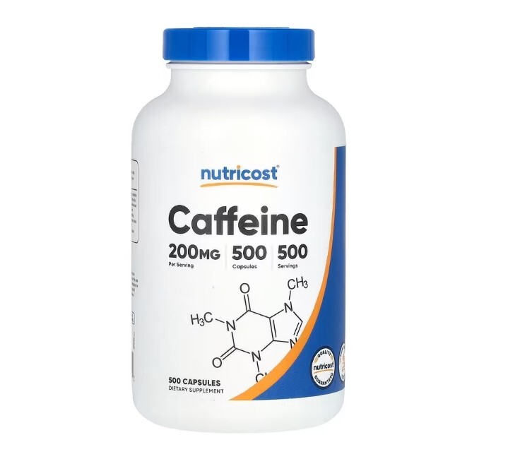 Nutricost, Caffeine , 200 mg , 500 Capsules – Energy Boost and Focus