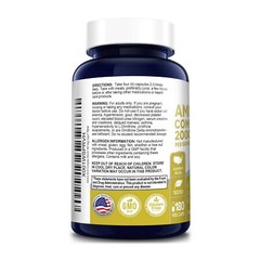 NusaPure Amino Acid Complex Blend 2000 mg-180 Caps (Non-GMO & Gluten-Free)