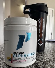 1st Phorm AlphaSurge Powder Dietary Supplement Berry Lemonade 6.7 oz (190g)