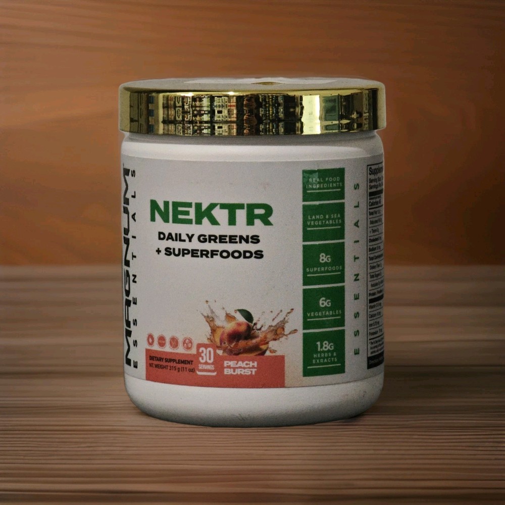 Magnum Nutraceuticals NEKTR Daily Greens + Superfoods Peach Burst, 30 Serv