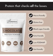Just Ingredients Protein Powder Chocolate | 24g Protein | 15 Servings