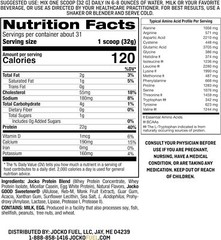 Jocko Mölk Whey Protein, 22g, Monk Fruit Blend, 31 Servings (Vanilla Milkshake)