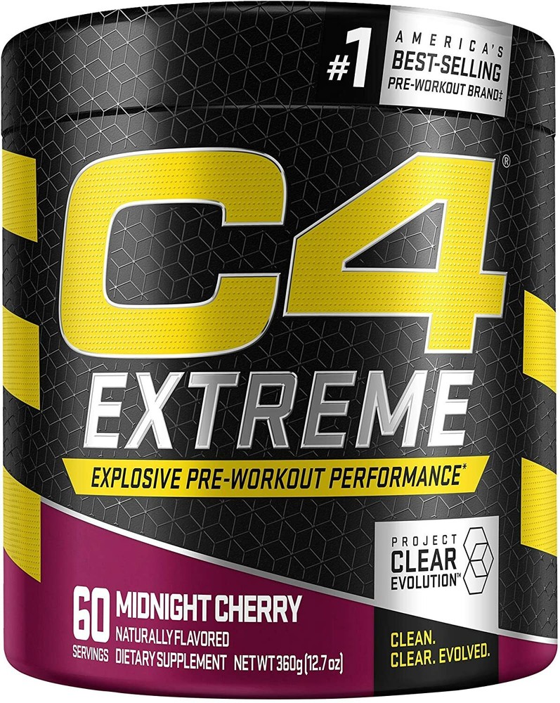 Cellucor C4 Extreme – Explosive Pre-Workout – 60 Servings – Midnight Cherry