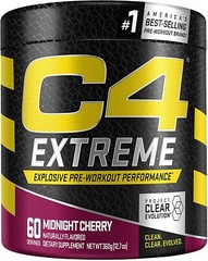 Cellucor C4 Extreme – Explosive Pre-Workout – 60 Servings – Midnight Cherry