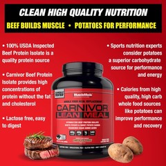 Musclemeds Carnivor Lean Meal Whole Food Meal Replacement Shake Mre Beef
