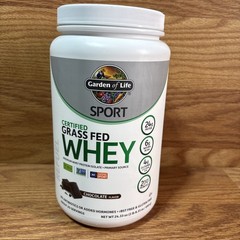 Garden of Life Sport Whey Protein Powder Chocolate Grass Fed Whey Exp 2/26